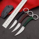 D2 Pocket Tactical Knives Neck Camping Knives Outdoor Rescue Survival Tools Edc Tool With K Sheath,Dropshipping