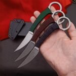 D2 Pocket Tactical Knives Neck Camping Knives Outdoor Rescue Survival Tools Edc Tool With K Sheath,Dropshipping - Image 5