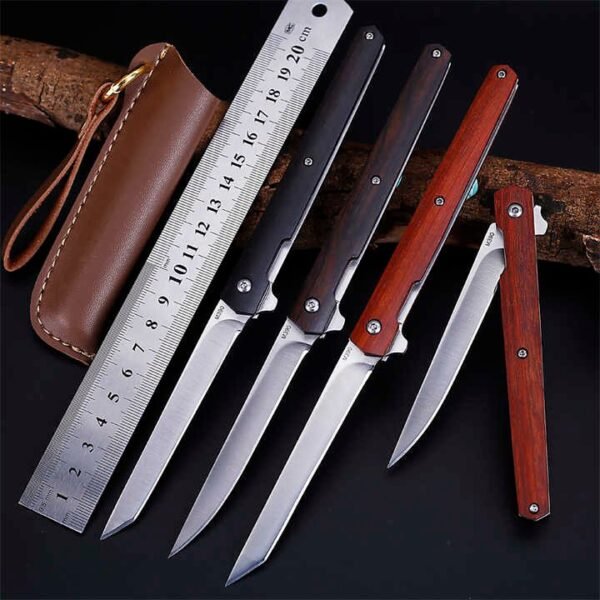 Canivete de bolso aço inox cabo madeira FC-7472