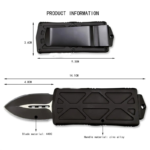 2.0 INCH 5cr13 Blade 57HRC EXOCET OTF AUTO KNIFE OTF Knife-TKC50 - Image 3